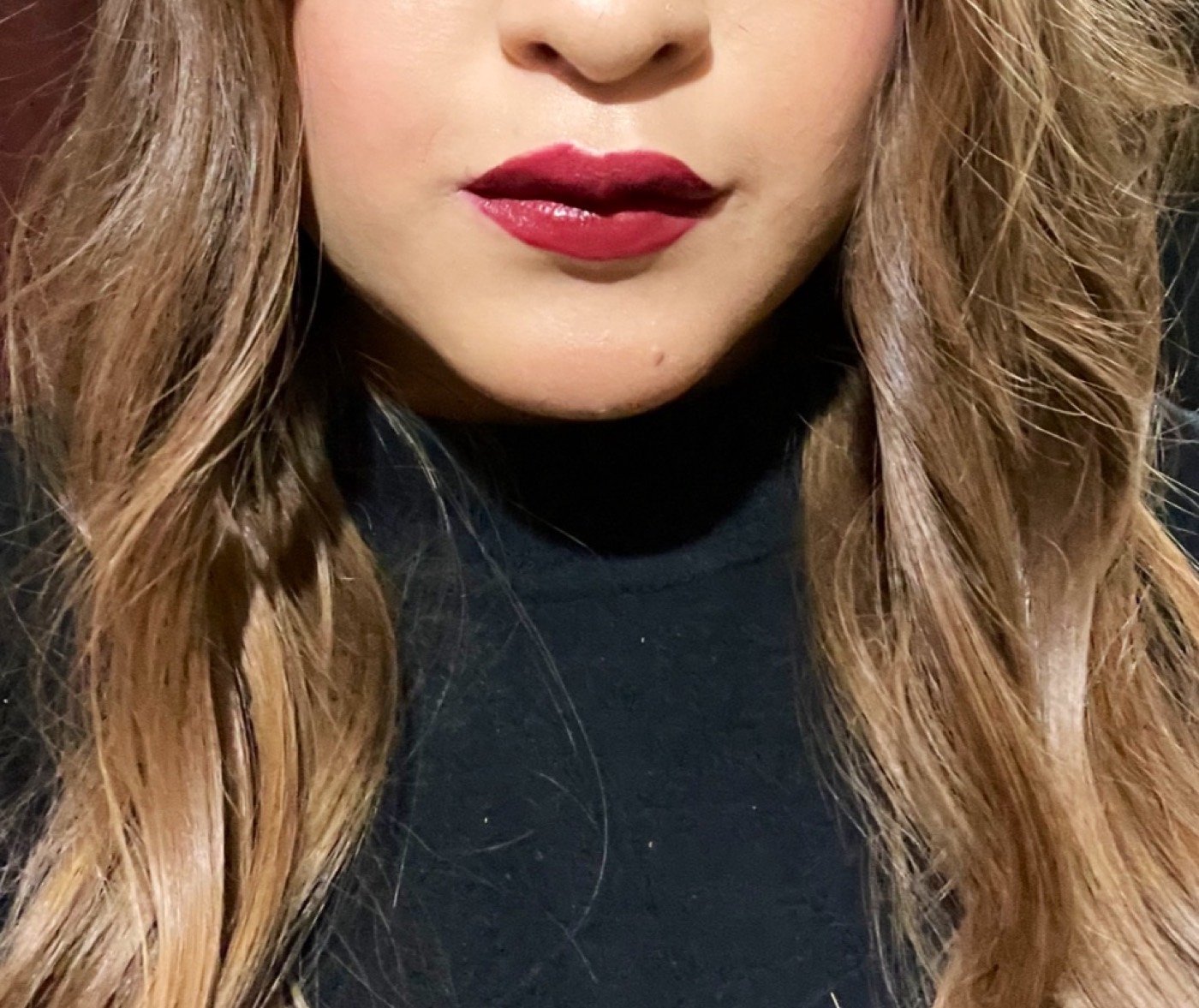 Labios rojos y ondas